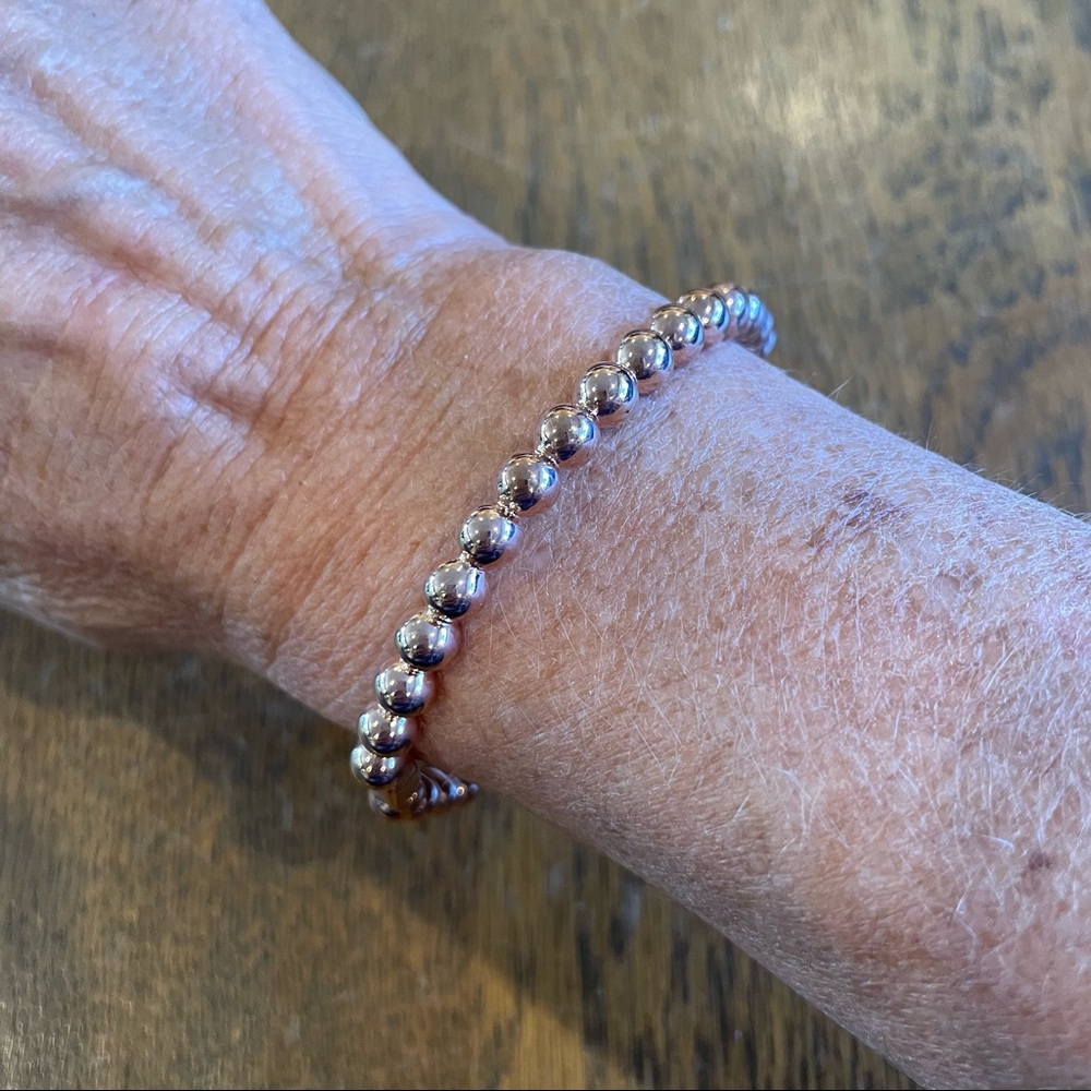 Kate Spade Golden Girl Ball Hinged Bangle Rose Gold